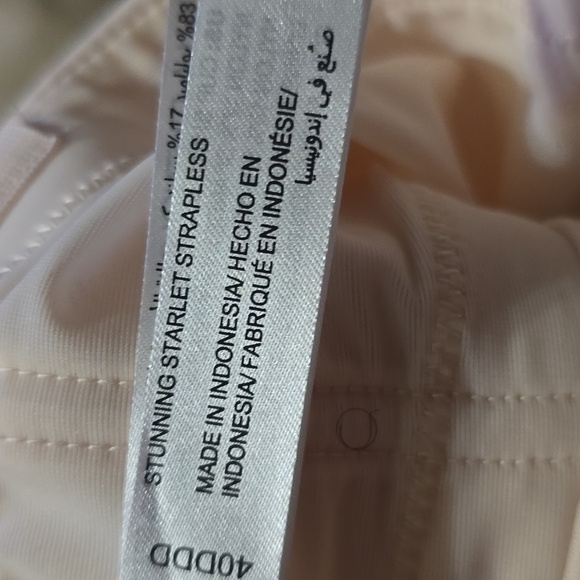 Soma Stunning Starlet Strapeless Light Pink 40DDD Bra NWT - Picture 8 of 10